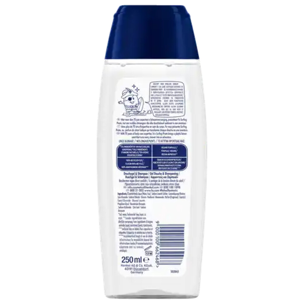 Fa Kids douche & shampoo piraat (250 ml)