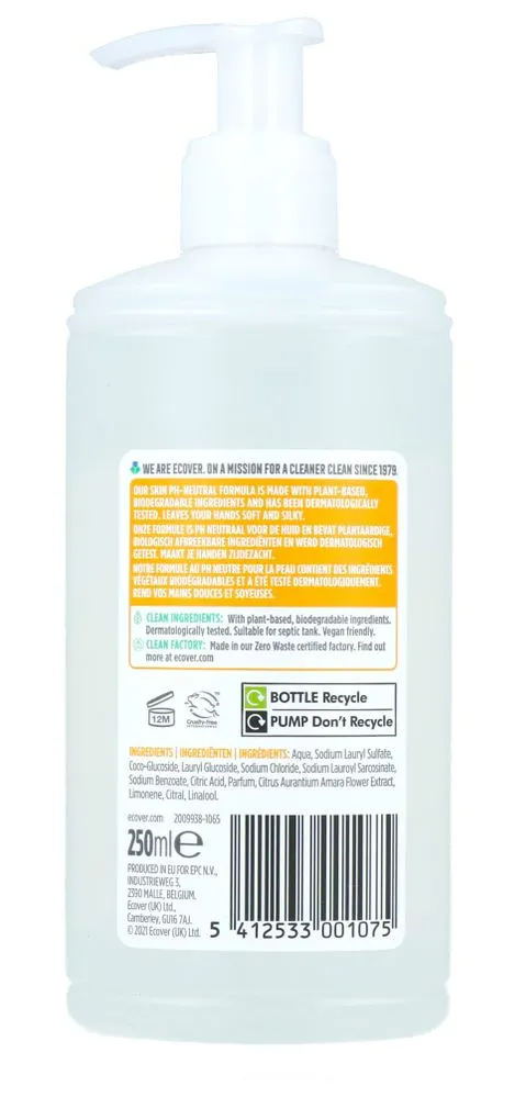 Ecover Handzeep Citrus Oranjebloesem (250 ml)