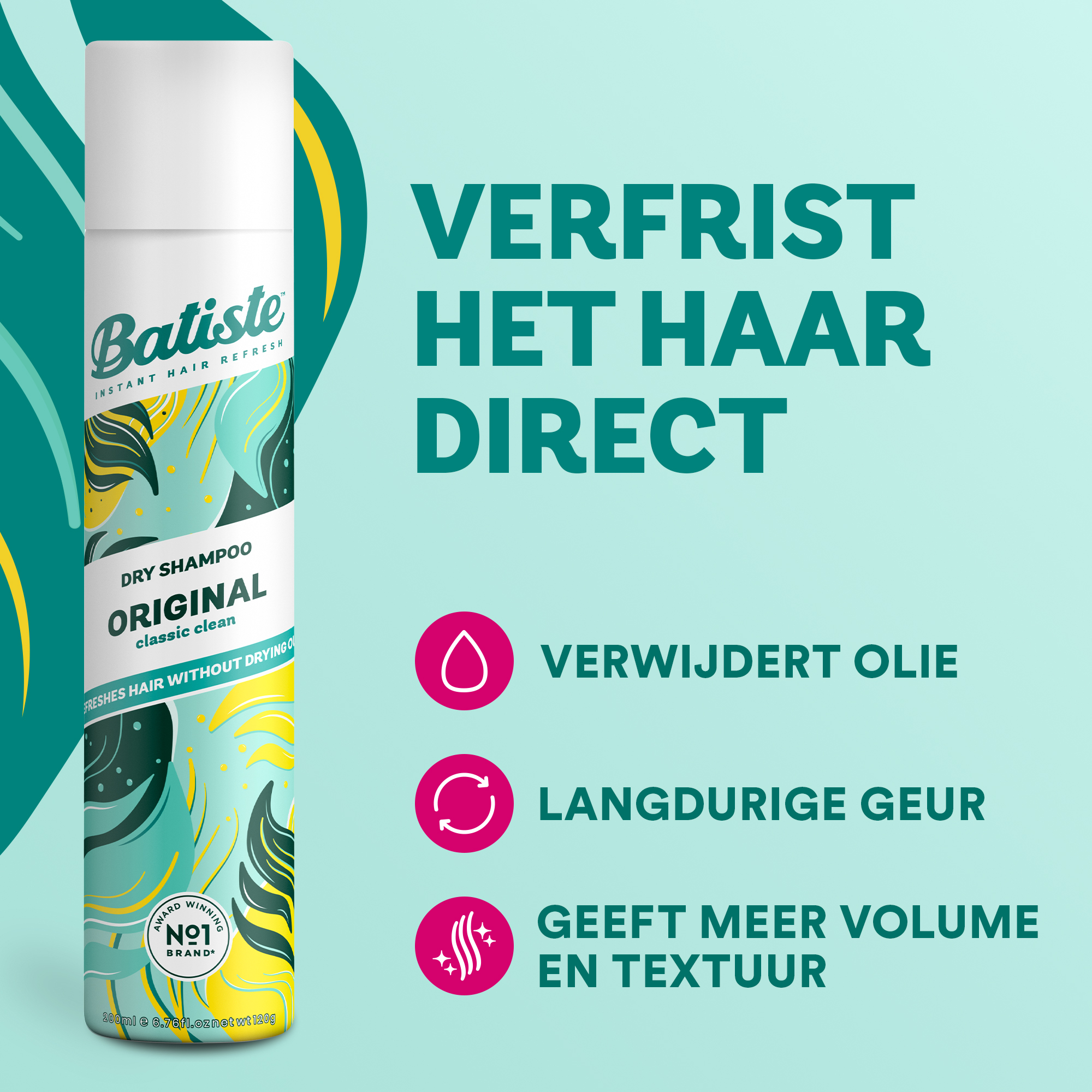 Batiste Droogshampoo original (200 ml)