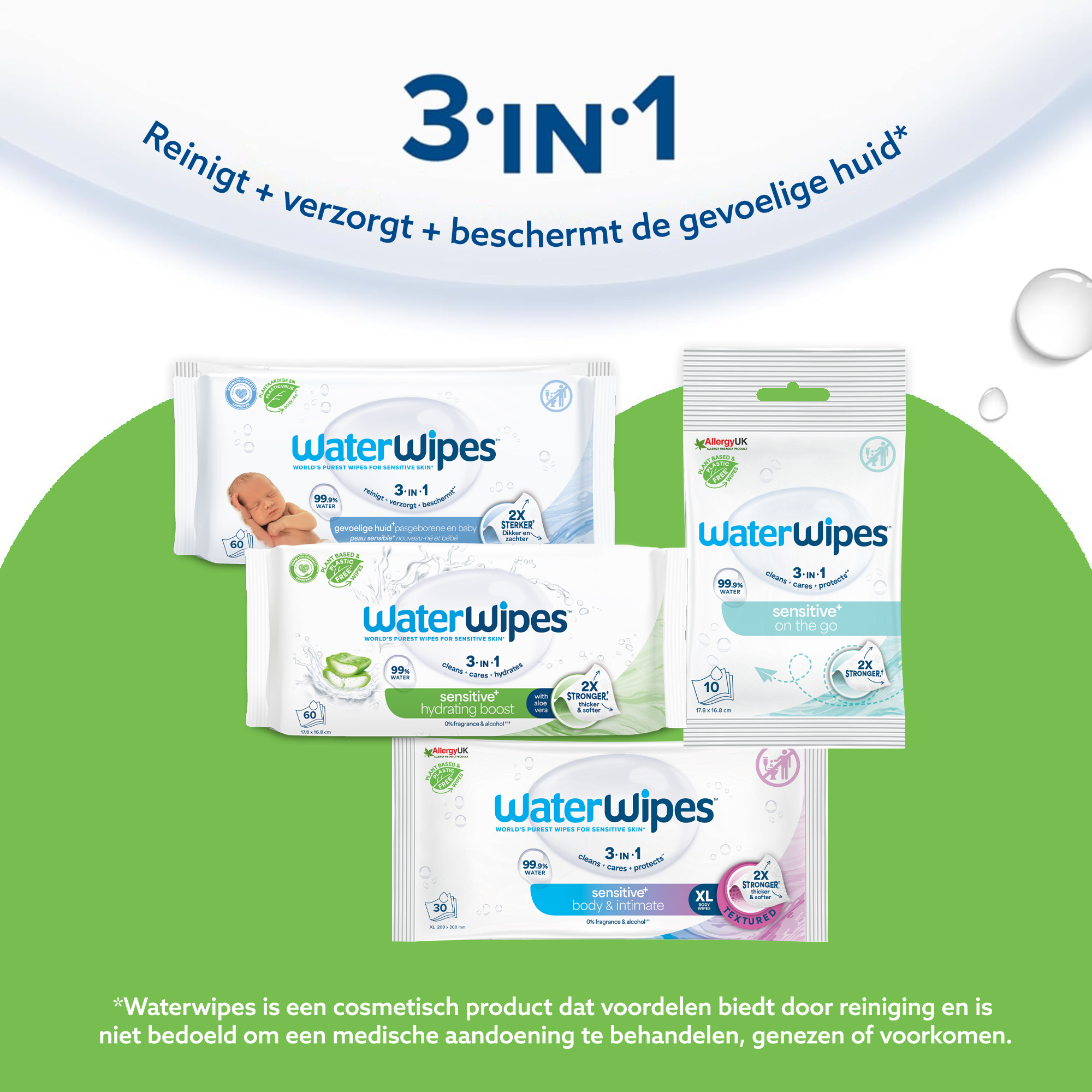 Waterwipes Hydrating Clean Doekjes (48 stuks) - image 4
