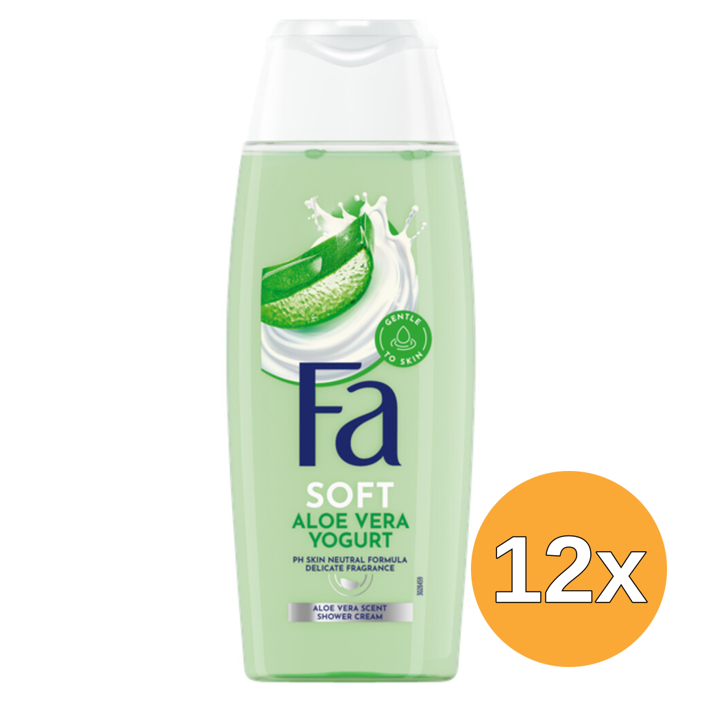 12x Fa Douchegel Aloe Vera Yoghurt (250 ml)