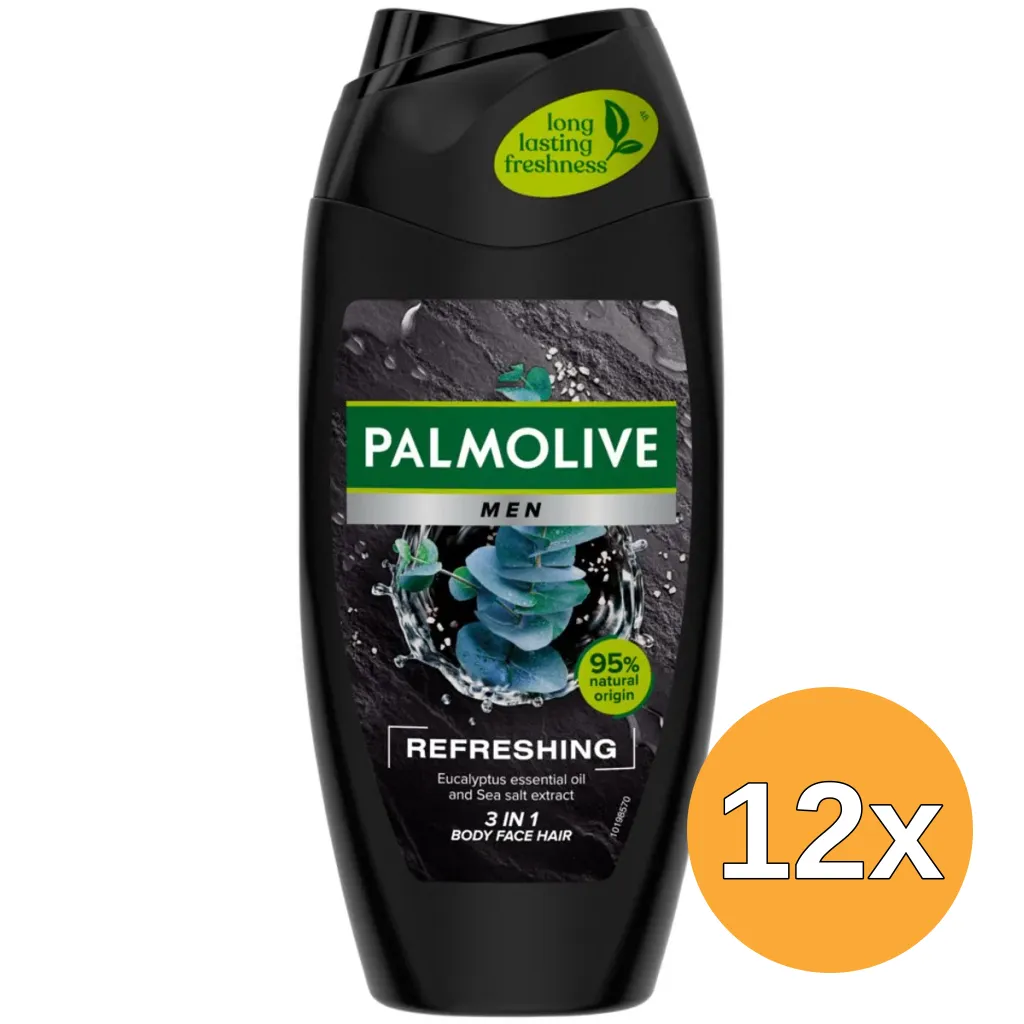12x Palmolive Douche Men Refreshing (12 x 250 ml)