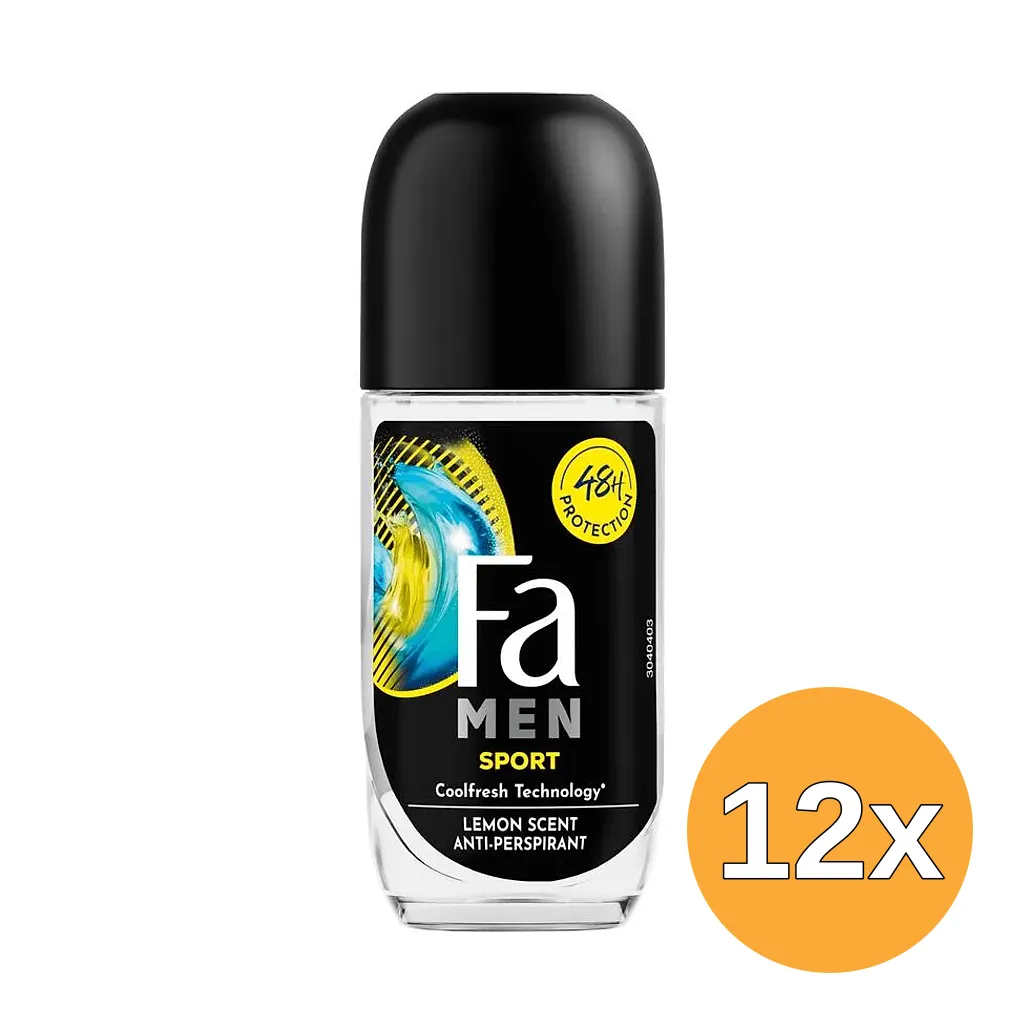 12x Fa Deoroller Sport Men (50 ml)