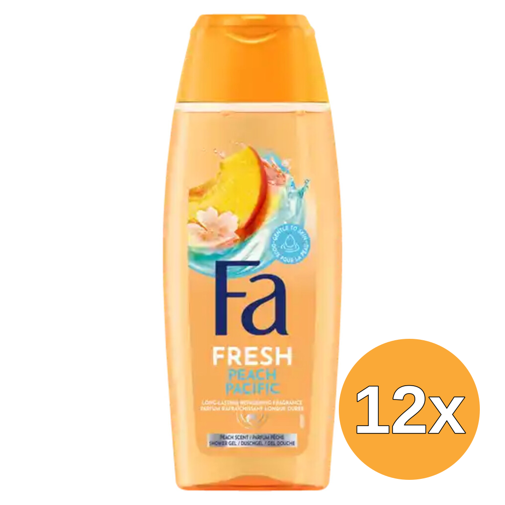 12x Fa Douchegel Peach Pacific (250 ml)
