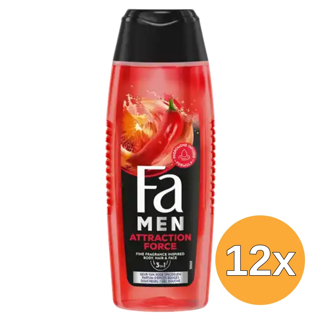 12x Fa Attraction Force 2in1 Shower Gel (250 ml)