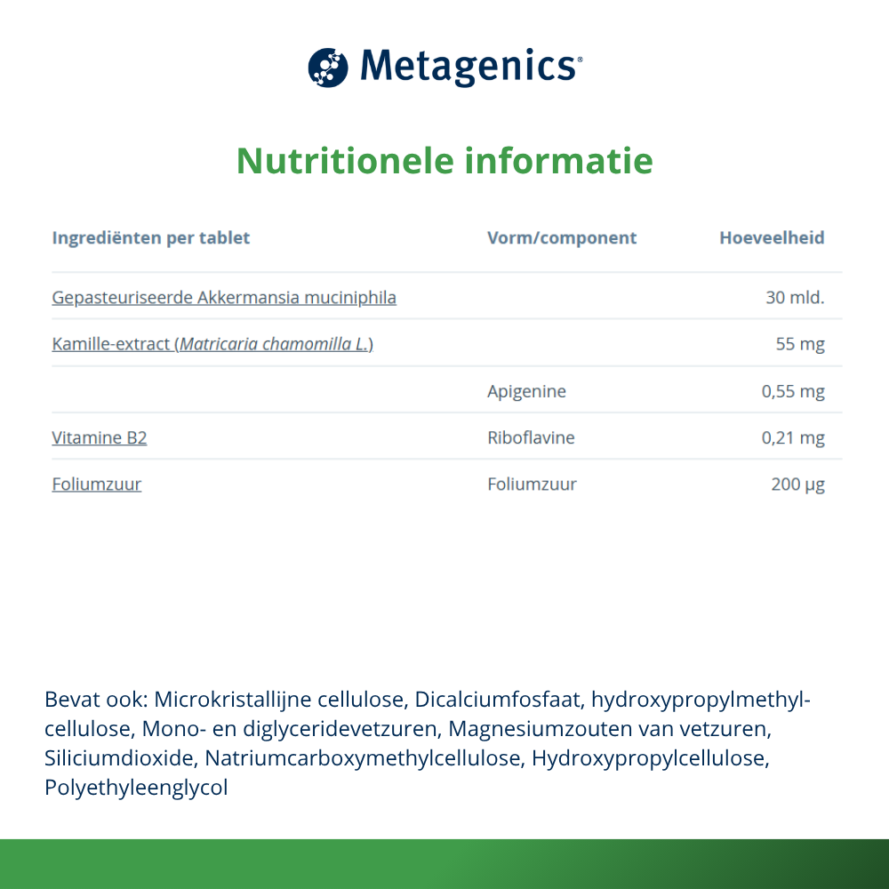 Metagenics Akkermansia Darmcomfort NFD (30 tabletten) - image 3