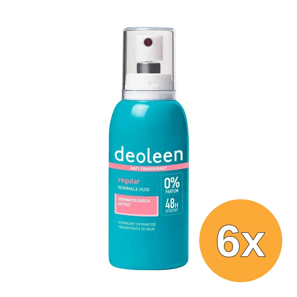 6x Deoleen Verstuiver regular (75 ml)
