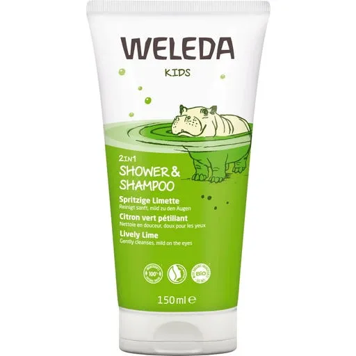 Weleda Kids 2in1 Shampoo & Body Wash Sprankelende Limoen (150 ml)