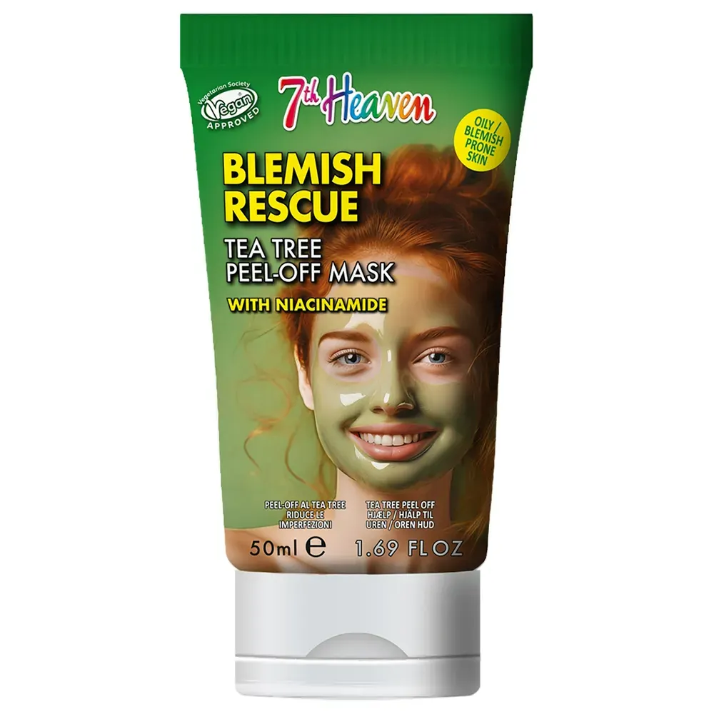 7th Heaven Blemish Rescue Tea Tree Peel-off Masker met Niacinamide (50 ml)