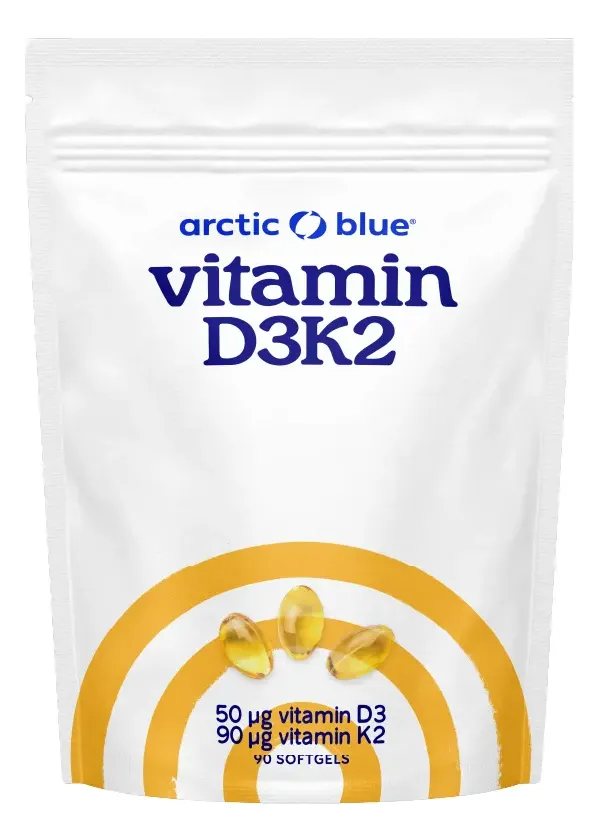Arctic Blue Vitamine D3 & K2 Softgels (90 capsules)