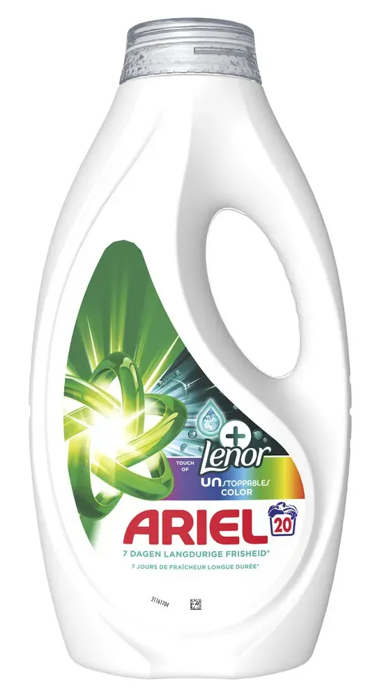 Ariel Vloeibaar Wasmiddel + Lenor Unstoppables Color (900 ml)