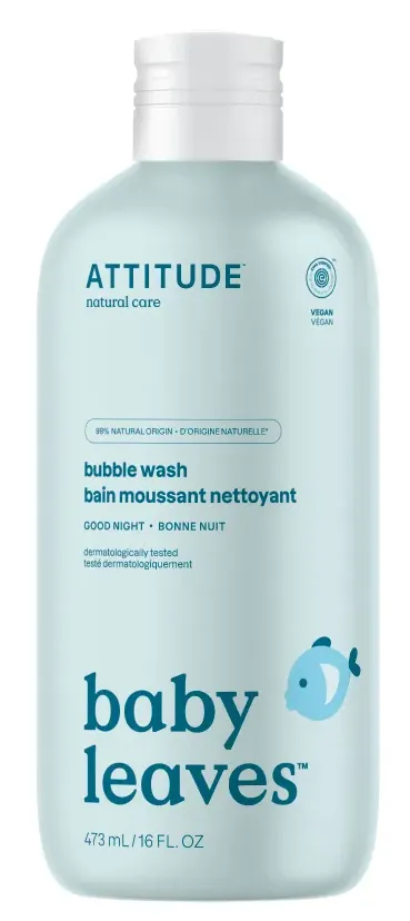 Attitude Baby Leaves Bubble Wash Goodnight (473 ml)