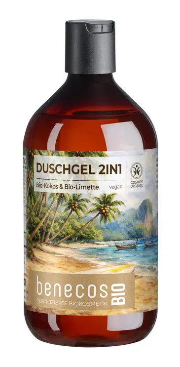 Benecos Bio 2-in-1 Douchegel Lime & Coconut (500 ml)