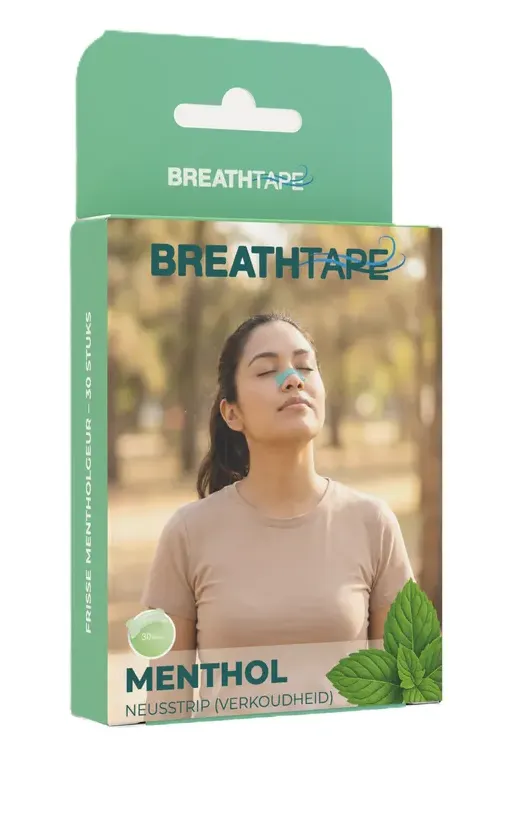 Breathtape Menthol Neusstrip Verkoudheid (30 stuks)