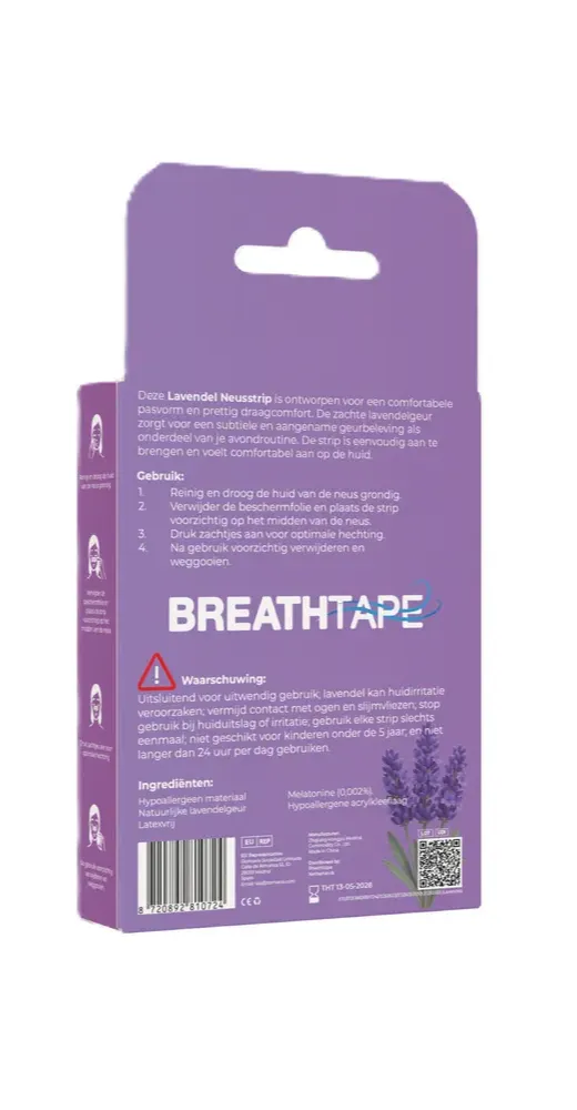 Breathtape Lavendel & Beleving Neusstrip (nacht) (30 stuks)
