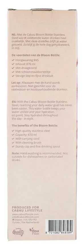 Cabau Bloom Bottle Pink (1 stuk)