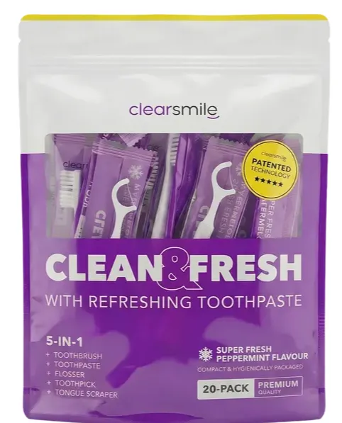 Clearsmile Clean & Fresh 5-in-1 Tandenborstel Pepermunt (20 stuks)