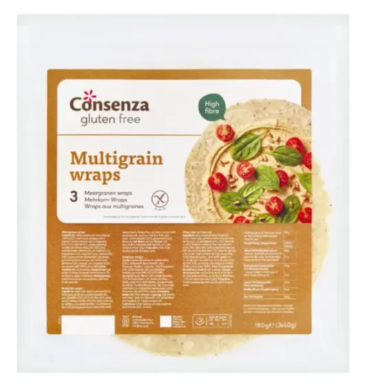Consenza Glutenvrij Meergranen Wraps (180 gr)