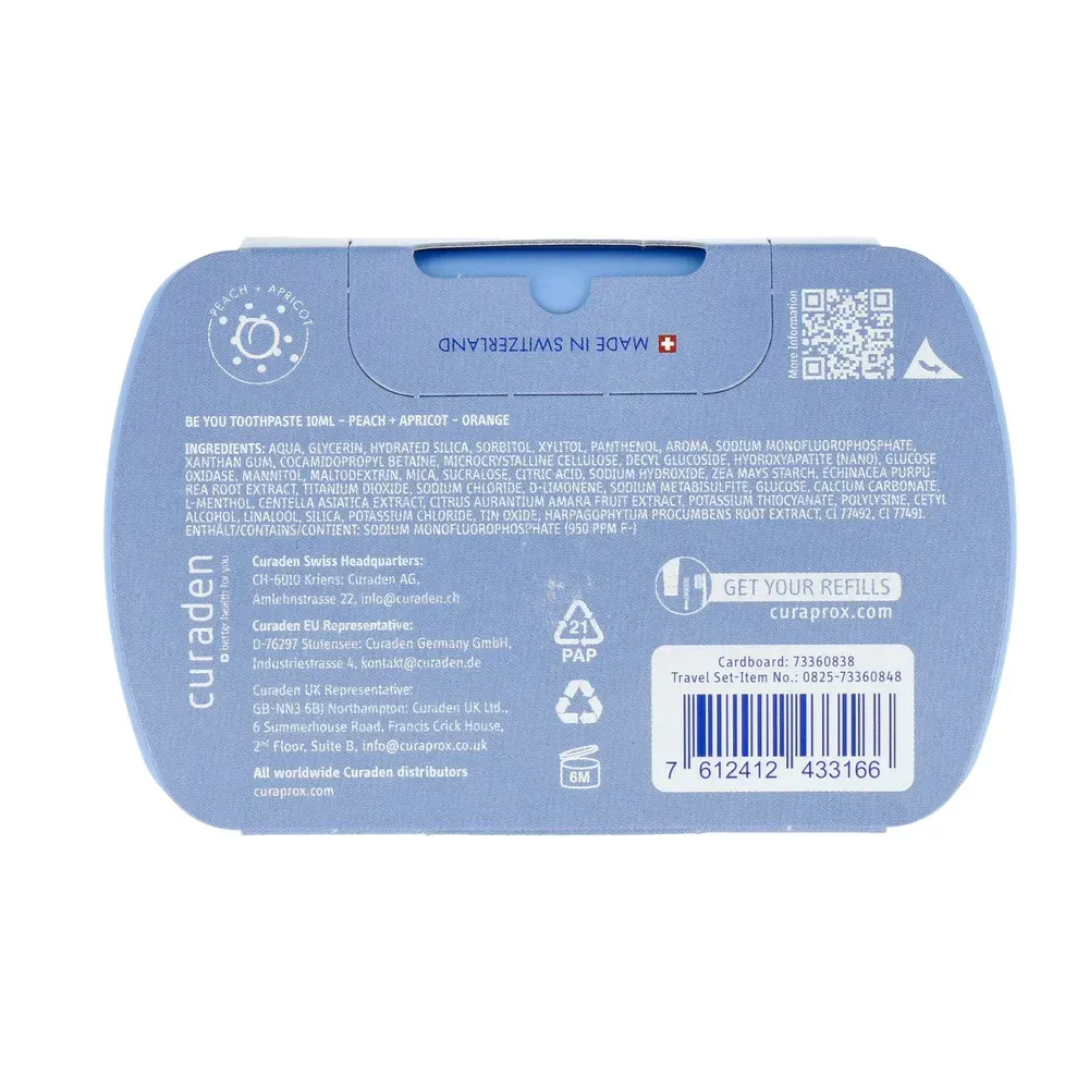 Curaprox Travel Set Blauw (1 stuk)