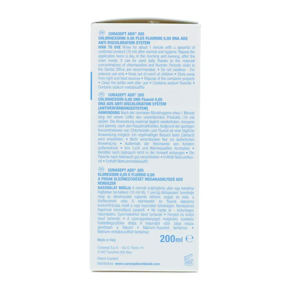 Curasept Mondwater ADS DNA 0.05% CHX Plus 0.05% Fluoride (200 ml) - image 3