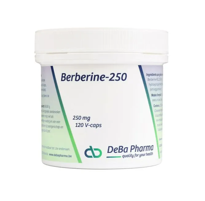 Deba Pharma Berberine-250 Capsules (120 vega capsules)