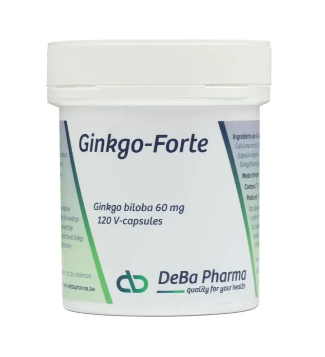 Deba Pharma Ginkgo-forte Capsules (120 vega capsules)