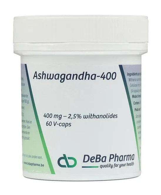 Deba Pharma Ashwagandha-400 Capsules (60 vega capsules)
