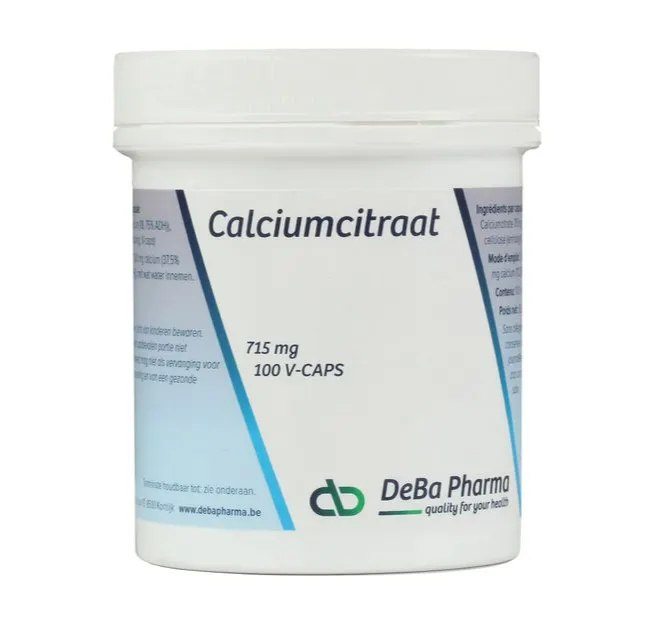 Deba Pharma Calciumcitraat Capsules (100 vega capsules)