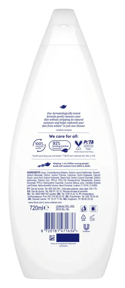 Dove Fresh Care Shower Gel (720 ml)