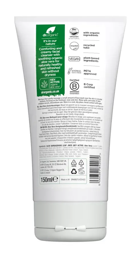 Dr Organic Aloe Vera Face Wash (150 ml)