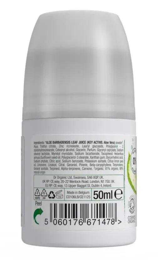 Dr Organic Aloe Vera Deodorant Roller (50 ml)