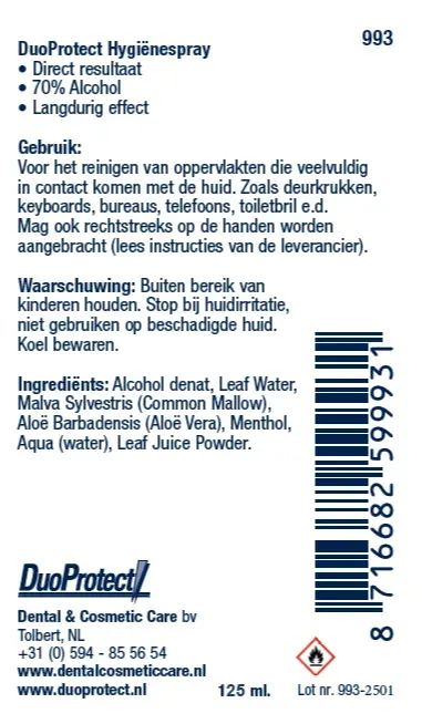 Duoprotect Hygienespray (125 ml)