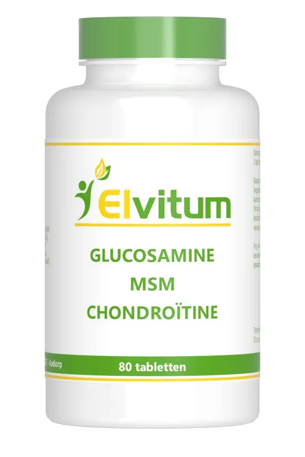 Elvitum Glucosamine MSM Chondroïtine Tabletten (80 tabletten)