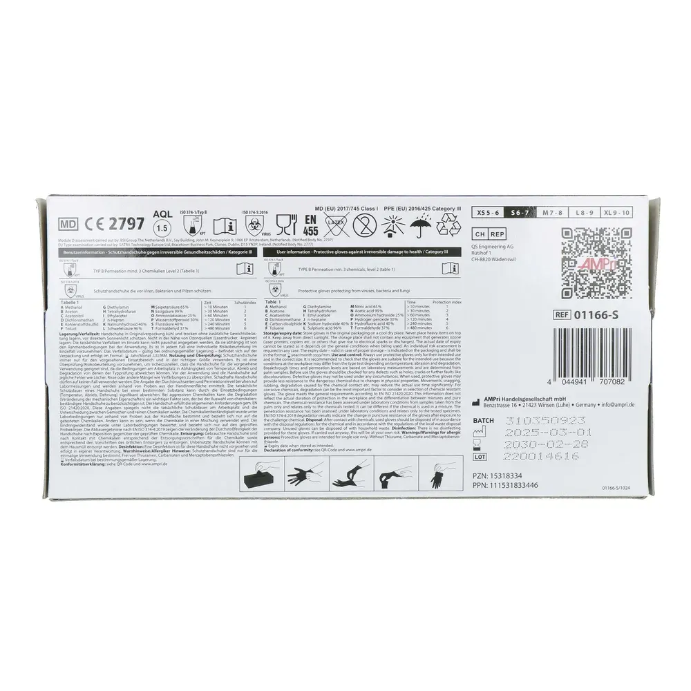 Epidermprotect Nitriel Onderzoekhandschoenen Poedervrij - Small (100 stuks)