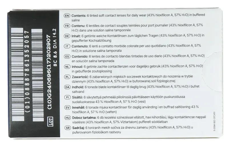 Eyefresh Eye Fresh -3,25 Getinte Zachte Maandlenzen (6 stuks)