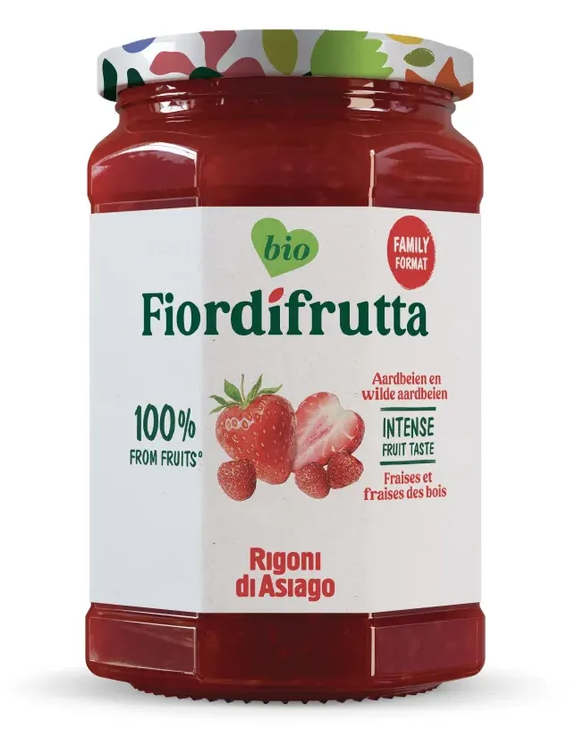 Fiordifrutta Biologische Aardbeien & Wilde Aardbeien Jam (600 gr)