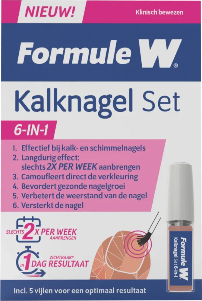 Formule W Kalknagel Set 6-in-1 (4 ml)
