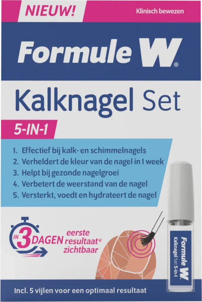 Formule W Kalknagel Set 5-in-1 (4 ml)