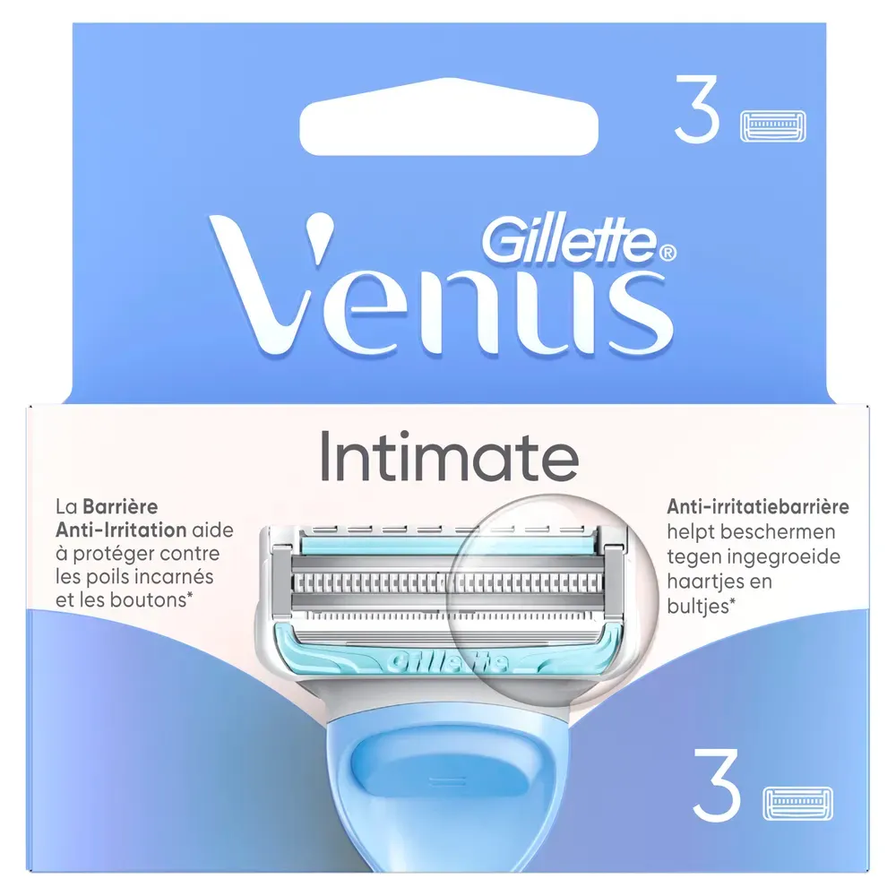 Gillette Venus Intimate Scheermesjes (3 stuks)