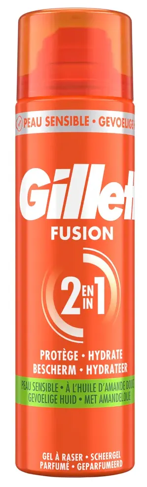 Gillette Fusion 2-in-1 Scheergel Gevoelige Huid (200 ml)