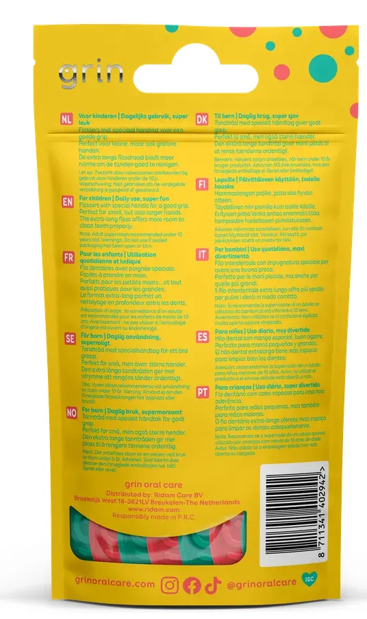 Grin Kiddo Floss Picks (36 stuks)