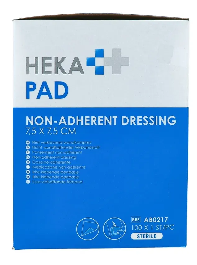 Heka Pad Wondkompres 7,5 X 7,5cm (100 stuks)