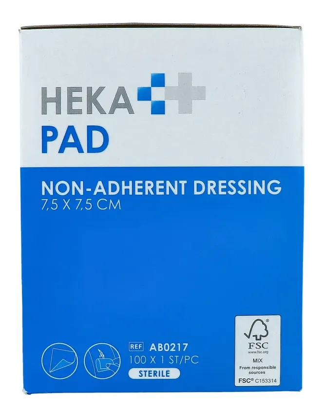 Heka Pad Wondkompres 7,5 X 7,5cm (100 stuks) - image 2