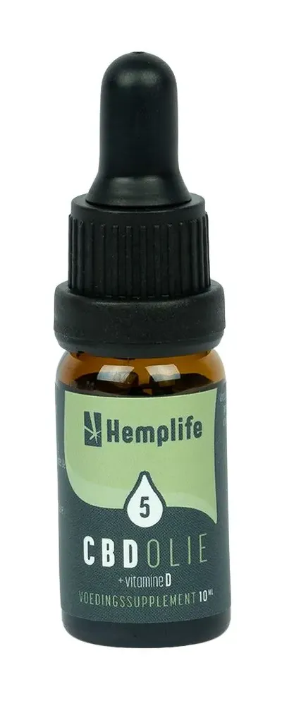 Hemplife CBD Olie 5% + Vitamine D (10 ml)