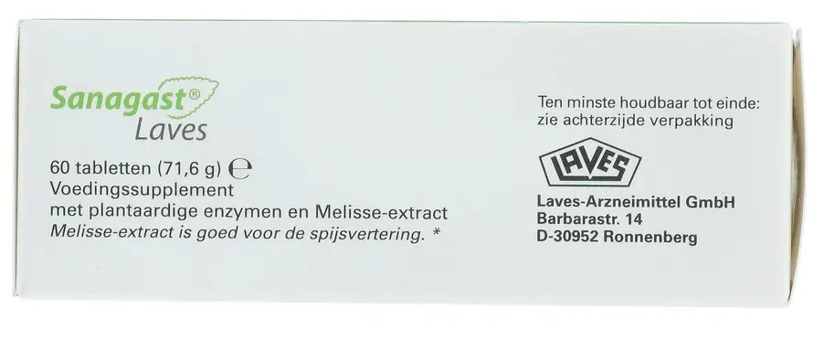Laves Sanagast Tabletten (60 tabletten)