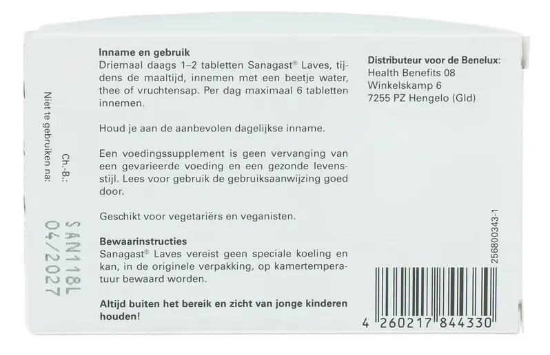 Laves Sanagast Tabletten (60 tabletten) - image 2