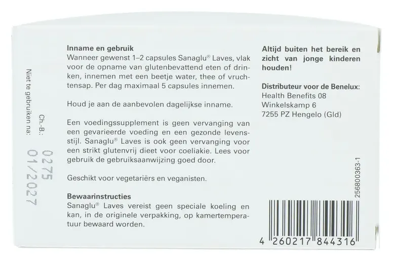 Laves Sanaglu Capsules (60 vega capsules) - image 3