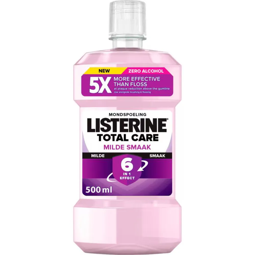 Listerine Mondwater Total Care Extra Mild Alcoholvrij (500 ml)