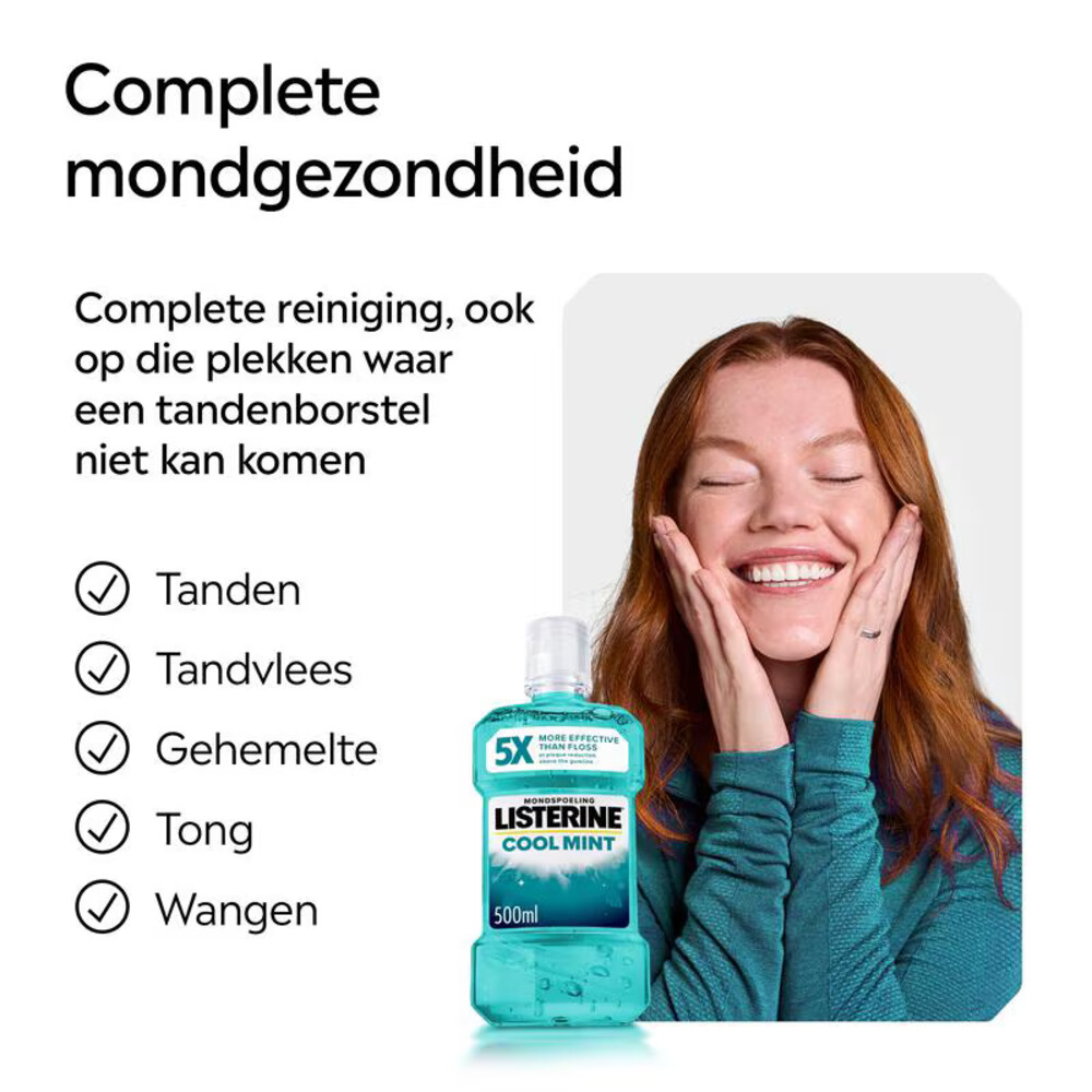 Listerine Mondwater Coolmint Intense (500 ml) - image 2