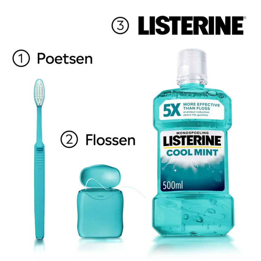 Listerine Mondwater Coolmint Intense (500 ml) - image 3